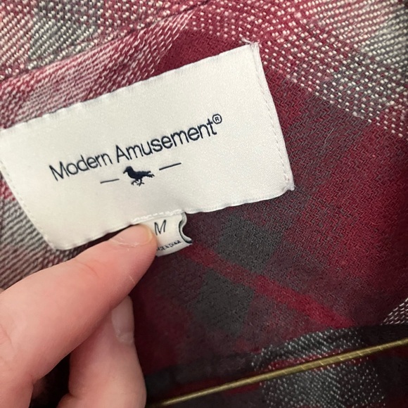 Modern Amusement Plaid men’s print Button Down Shirts - Picture 2 of 4